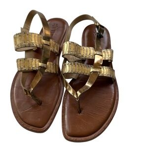Vera Wang strappy sandals leather size 7.5